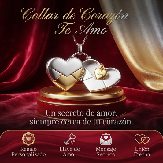 Collar de Corazón Te Amo