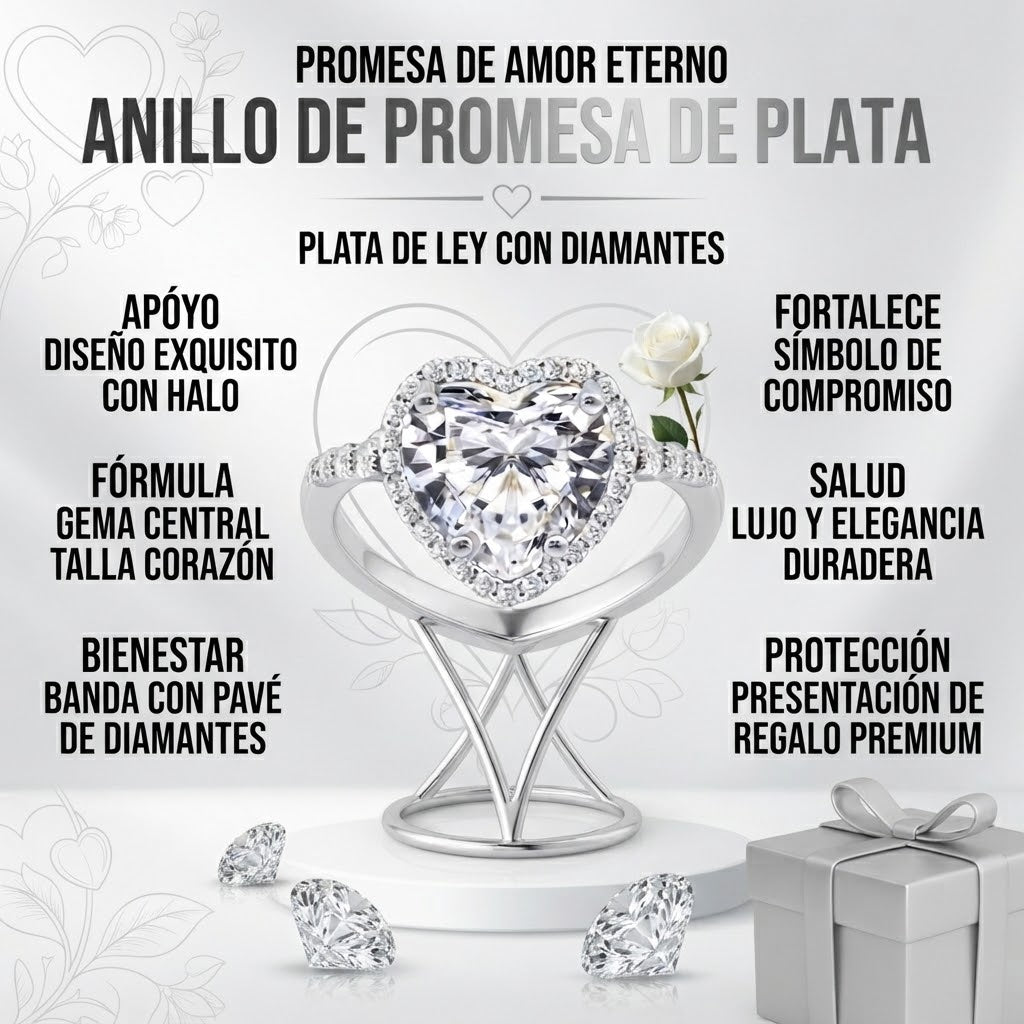 Anillo de Promesa de Plata