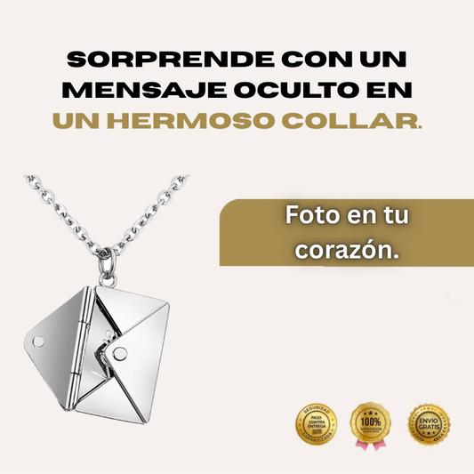Collar con foto de sobre personalizado