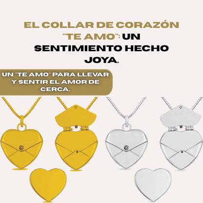 Collar de Corazón Te Amo