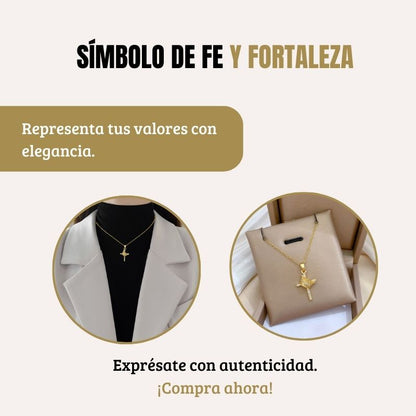 Collar Cruz Con Corona  ✞👑✞