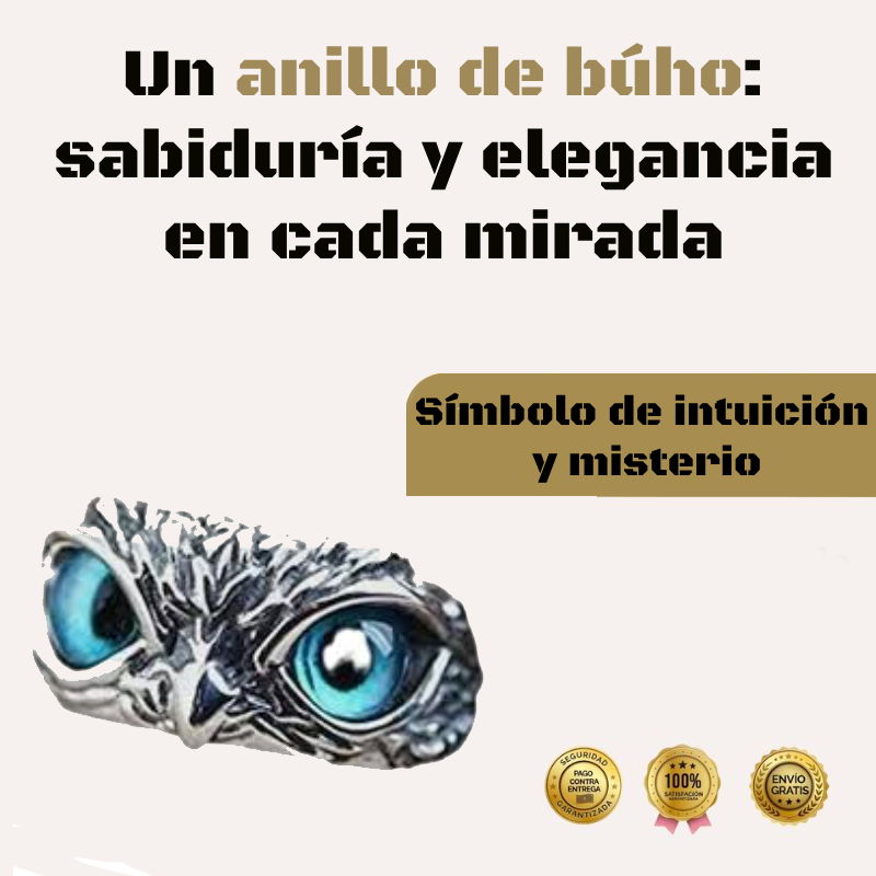 Anillo de Buho Ajustable