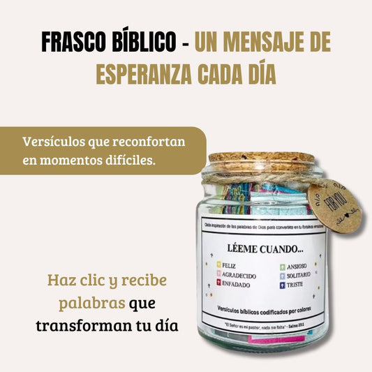 Frasco Bíblico – Un mensaje de esperanza cada día