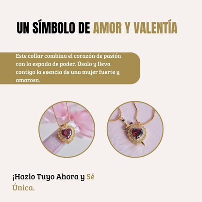 Collares Dúo de corazón y espada 🗡️❤️