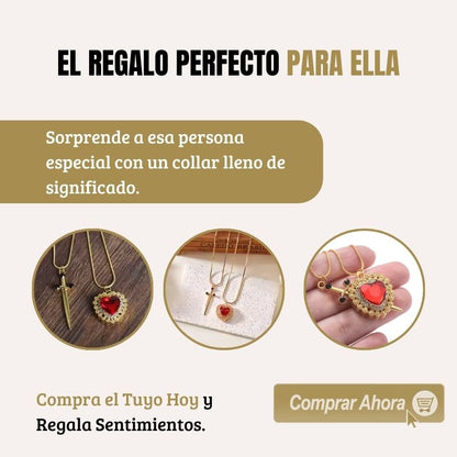 Collares Dúo de corazón y espada 🗡️❤️