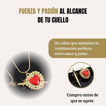 Collares Dúo de corazón y espada 🗡️❤️