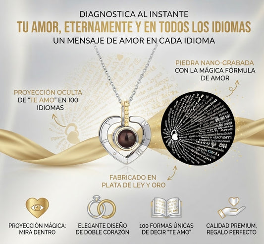Collar Te Amo en 100 Idiomas