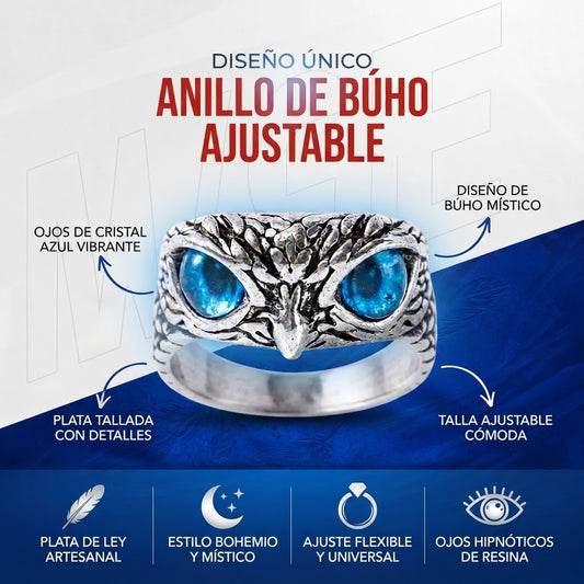 Anillo de Buho Ajustable